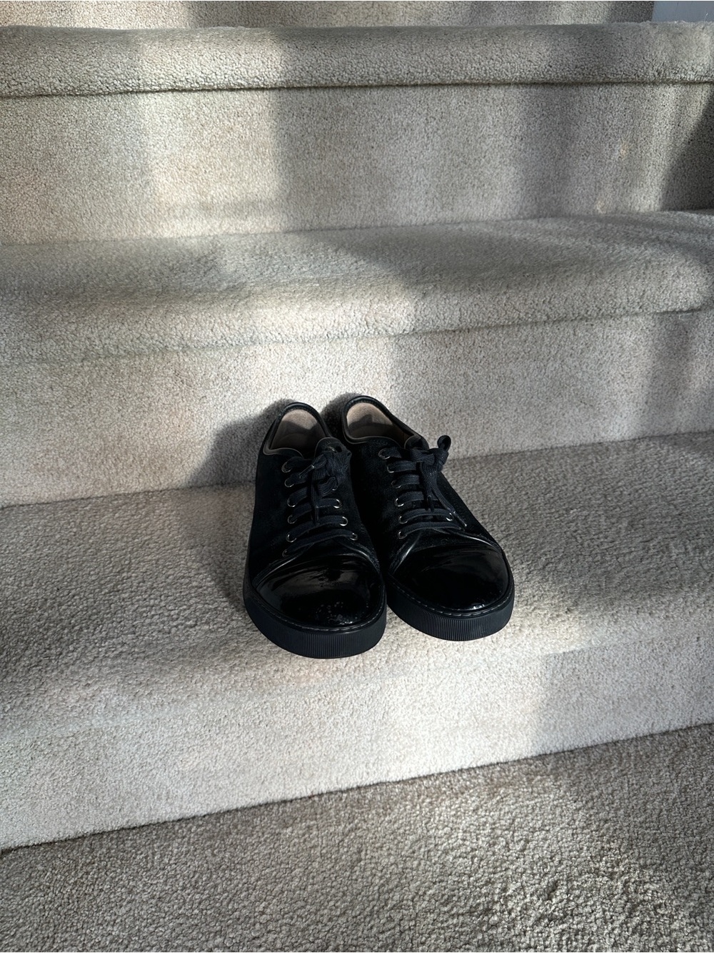 Lanvin Men Leather and Suede Sneakers